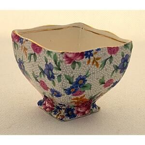 SUGAR BOWL-ROYAL WINTON GRIMWADES-Vintage-Old Cottage Chintz-Small-Open Top